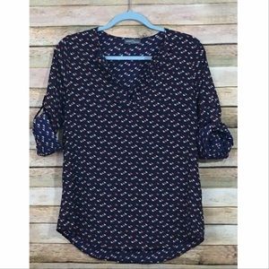 Navy blouse from stitch fix